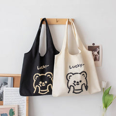 EMBROIDERED CANVAS TOTE BAG FOR WOMEN LARGE SIZE_CWAB5653