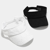HOLLOW DOT DESIGN VISOR CAP BREATHABLE SUN HAT_CWAH3313