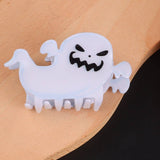 PUMPKINS GHOSTS HAUNTED HOUSE HALLOWEEN HAIR CLAW CLIPS