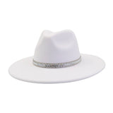 MEN WOMEN WOOL BLEND FEDORA HAT HEART TOP_CWAH04376