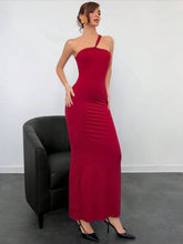 Womens Elegant Backless Red Evening Gown