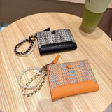 Textured Bow Pendant Bifold Wallet_Cwab06237