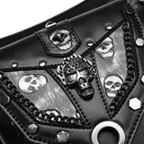 RETRO SKULL STEAMPUNK LEG BAG WALLET_CWAB0647