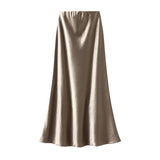 SATIN FISHTAIL MIDI SKIRT WITH SLIMMING FIT_CWBMS0334