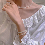 ROUND PEARL SIMPLE DESIGN FASHION BRACELET_CWAJE1667