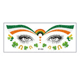 LUCKY CLOVER FACE STICKERS WATERPROOF TATTOOS_CWMM8373