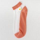 SUMMER WOMENS BREATHABLE PRINT SHEER SOCKS_CWMS0408