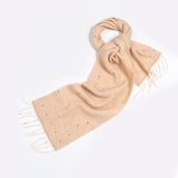 50 WOOL BLEND SPECKLED YARN SCARF WINTER COZY_CWASC2372