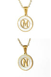 A Z ALPHABET INITIALS PENDANT NECKLACE_CWAJE222
