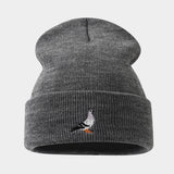 Dove Embroidered Acrylic Knit Beanie Unisex_Cwah04637