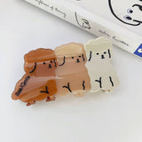 CUTE CARTOON CLOUD KITTEN HAIR CLAWS CLEAR GIRL_CWAHA1349