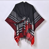 COLORFUL TASSEL STRIPED TIE SHAWL_CWASC0943