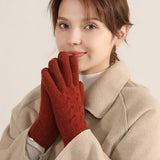 Winter Womens Warm Touch Screen Knitted Gloves_Cwmm2880