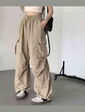CASUAL ELASTIC WAIST WIDE LEG STRAIGHT LEG PANTS_CWBLP0768