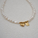 NEW GOOD LUCK BRAND PEARL CLAVICLE NECKLACE_CWAJE1673