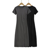 Twist Pleated Design Temperament Side Slit Skirt