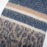 LEOPARD JACQUARD SCARF UNISEX WINTER KNIT WRAP_CWASC0860