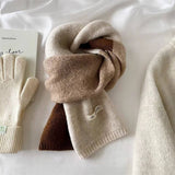 Faux Cashmere Knit Scarf - Thick Winter Neck Wrap_Cwasc02951