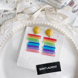 CUTE DESIGN INTERESTING COLORFUL STUD EARRINGS_CWAJE1626