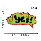 FUNNY TEXT PATCH EMBROIDERED CLOTH PATCH_CWMM4051