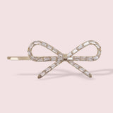 RHINESTONE BOW HAIR PIN FOR GIRLS OR LADIES_CWAHA4782