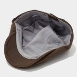 Vintage Solid Beret Newsboy Painter Cap_Cwah04629
