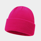 Vintage Knit Dome Skull Cap Warm Short Beanie Hat_Cwah04690