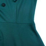 SOLID COLOR FASHIONABLE A LINE PLUS SIZE DRESS_CWDMD3670