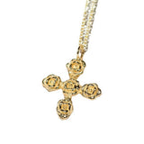 ROSE CROSS HALLOWEEN PENDANT NECKLACE_CWAJE1615