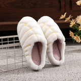 Unisex Concha Bread Furry Indoor Slippers_Cwshf00218