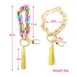 SILICONE BEAD BRACELET WITH BEECH WOOD KEYCHAIN_CWAB5012