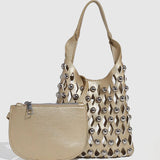 FASHIONABLE VACATION CHAIN BUCKET SHOULDER BAG_CWAB5714