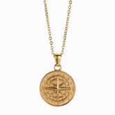 CREATIVE COMPASS HIP HOP PENDANT NECKLACE_CWMM5593