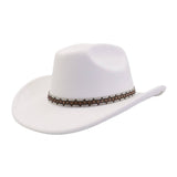 COUPLE WOOL FEDORA JAZZ HAT WESTERN ETHNIC STYLE_CWAH04411