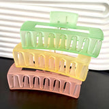 SUMMER JELLY HAIR CLAW AVOCADO GREEN MATTE CLIP_CWAHA0093