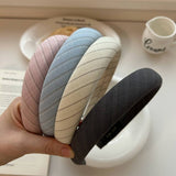 NEW HIGH END SIMPLE STRIPED HEADBAND_CWAHA2855
