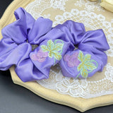 GRAPE HEAVY INDUSTRY EMBROIDERED FLOWER HAIRBAND_CWAHA3698