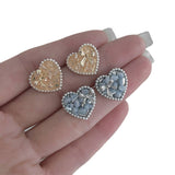 LOVE COLORED CRYSTAL BOW EARRINGS_CWAJE1286