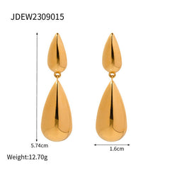 MINIMALIST NICHE WATER DROP HIGH END EARRINGS_CWAJE1364