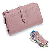 SOFT LEATHER SHORT STYLISH FOLDING LEATHER WALLET_CWAB3779