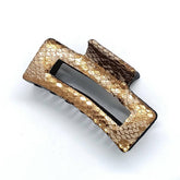 Vintage Gold Metallic Snake Skin Hair Claw