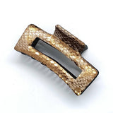 Vintage Gold Metallic Snake Skin Hair Claw
