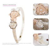 SWEET RHINESTONE FLOWER HEADBAND WIDE BRIMHEADBAND_CWAHA4388