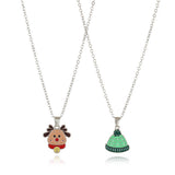 Christmas Cartoon Pendant Necklace_Cwaje2156