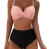 HIGH WAIST BIKINI SET SEXY PUSH UP SWIMSUIT_CWMW0152