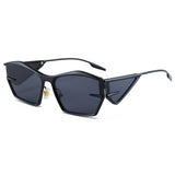 FUTURISTIC IRREGULAR METAL FASHION SUNGLASSES_CWASG1193
