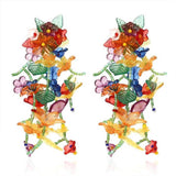 COLORFUL EXAGGERATED FLOWER LONG EARRINGS_CWAJE1716