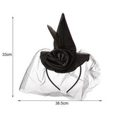 Cwah4058_Carnival Party Halloween Dance Witch Hat Headband