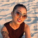 NEW HOT GIRL FASHION RIMLESS SUNGLASSES_CWASG0384