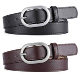 Women New Slim Fit Oval Pu Belt_Cwabe0352